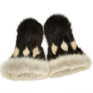 BUY ALASKA MUSHER MITTENS - BEAVER & WOLF FUR