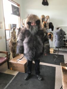 Black wolf Parka