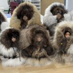 Porcelain and Sculpted Fur dolls